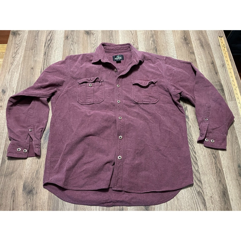 RedHead Shirt, Men's Size Large, Red, Long Sleeve, Button Up, Pockets
